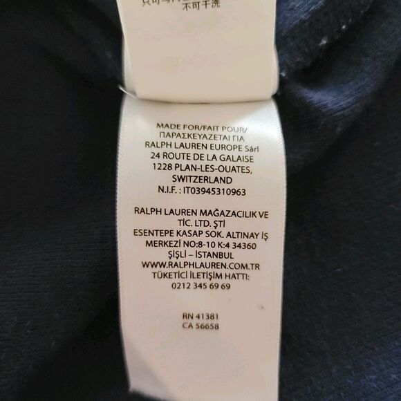 Ralph Lauren Baby Boy Blue Cotton One Piece Snap Collar Sz 9M Preppy Pony - Picture 11 of 11